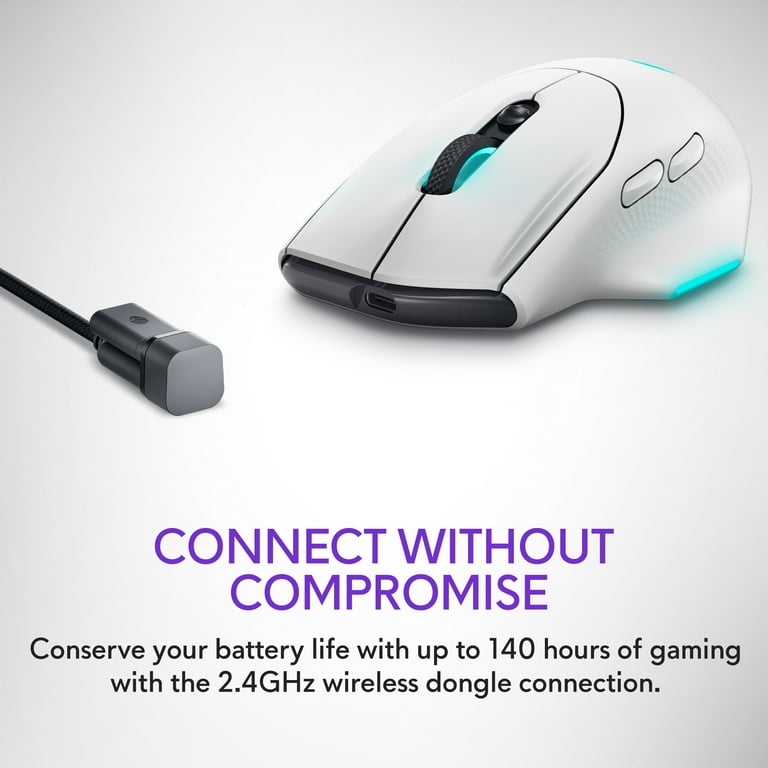 Alienware Wireless Gaming Mouse AW620M 2.4GHz 26000 DPI 7 Buttons
