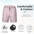 thumbnail image 4 of Kdxio Pink Flower Board Print Men'S Swim Trunks With Compression Liner 7 Inch Inseam Quick Dry Swim Shorts, 4 of 7