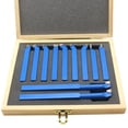 thumbnail image 4 of Set 11pcs Metal Carbide Welding CNC Lathe Tools Carbide Brazed Tipped Cutter Tool Bit Cutting Kit  8mm 10mm Optional, 4 of 5