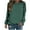 Blue, variant on VANLOFE Women's Solid Color Long Sleeve Sweatshirt Crewneck Sweatshirt for Women Women's Washed Trendy Blue Sweatshirt XL