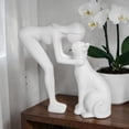 thumbnail image 6 of Cheapark 3D Printed Desktop Sculpture Cat Playing Figure Artistic Ornament For Study Office Living Room Indoor Modern Home Decor, 6 of 6