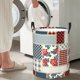 thumbnail image 5 of Fotbe Patchwork In Country Style Cesto de Ropa con Asas, Cesto Impermeable de Gran Capacidad, Bolsa de Lavado para Dormitorio, Cesto de Ropa con Ruedas y Asas-Small, 5 of 6