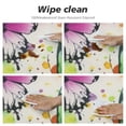 thumbnail image 4 of JEUXUS Beautiful Butterflies Silhouettes Tablecloth Round Table Cover, Watercolor Spots Waterproof Table Cloth Cover, Round Polyester Tablecloth for Outdoor Picnic Camping and Dining Party, 4 of 7