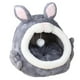 thumbnail image 3 of Cama cueva para gatos, cojín suave, lavable, cómodo, cálido y extraíble para mascotas y cerdos Gris Grande Yuyangstore Cama para perros y gatos de peluche, 3 of 8