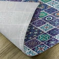 thumbnail image 5 of Ambesonne Ethnic Place Mats Set of 4, Traditional Mosaic Tile, Standard Size, Teal Indigo Navy Blue, 5 of 6