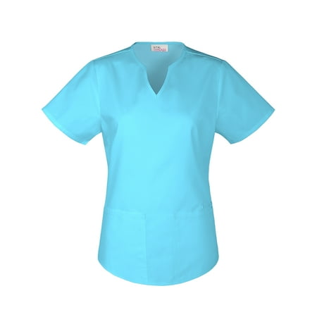 Vital Threads Women's Core Essentials Split V-Neck Scrub Top