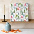 thumbnail image 3 of Ships Next Day Canvas Wall Art 16"x16", Christmas Wood Framed Canvas Print Painting, Cartoon Xmas Tree Winter Abstract Ready to Hang Picture Wall Decor for Home Bedroom Kitchen Office, 3 of 9