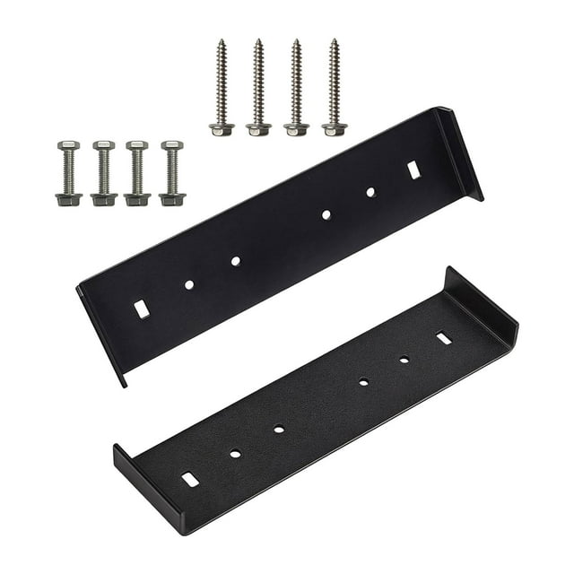 2 soportes de montaje para buzones de 8 pulgadas de ancho con tornillo de montaje, soporte de hierro resistente para buzones de correo domésticos y