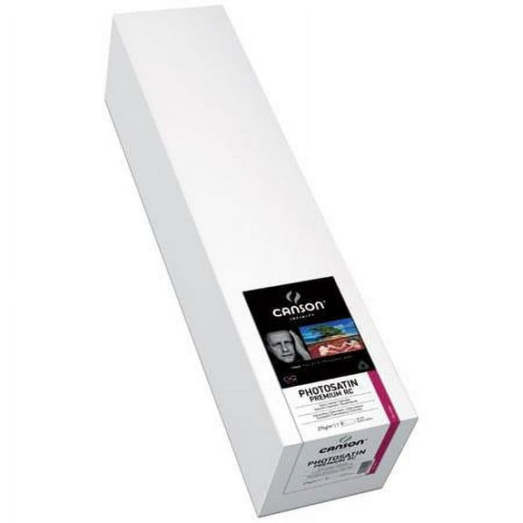 Canson Infinity PhotoSatin Art Paper - 17" x 100 ft, Premium Resin Coated, Roll