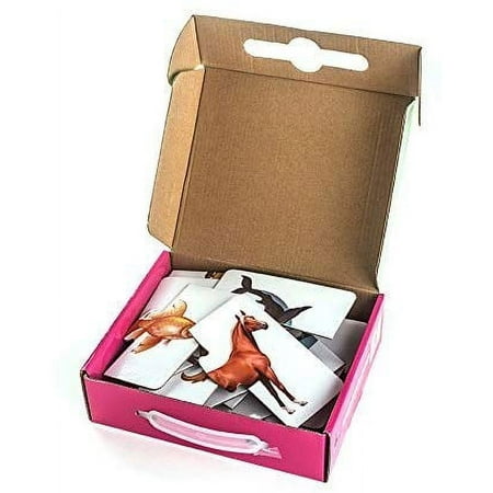 Star Right Self-Correcting Heads & Tails Animal Match Puzzle with Realistic Art, Set of 20