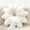 beige, variant on Flower Pillow Cushion Round Decorative Throw Pillow,for Sofa Bed, Soft Round 15.7 Velvet