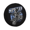 thumbnail image 2 of 17'' Black Retro Fashion Motorcycle Tire Cover, Universal Spare Wheel Covers, Dust-Proof, Water-Proof, Sun-Proof and Corrosion-Proof, 2 of 9