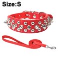 thumbnail image 2 of Collar ajustable de piel sintética con incrustaciones de tachuelas para perros y gatos Adepaton CPB-US-YY390-6, 2 of 5