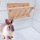 thumbnail image 4 of Grass Stand Feeding Hay Feeder Wood Bunny Small Pet Cage, 4 of 5