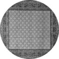thumbnail image 1 of Ahgly Company Indoor Round Persian Gray Traditional Area Rugs, 4' Round, 1 of 1
