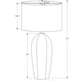 thumbnail image 5 of JERFIT Modern Ceramic Table Lamp with Linen Shade, 3-Way Rotary Switch for Bedroom Living Room Office Lighting, Cream, 5 of 7
