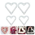 thumbnail image 4 of 4 unids bricolaje colgando marco de guirnalda en forma de corazón guirnalda de flores haciendo aros anillo de hierro, 4 of 5