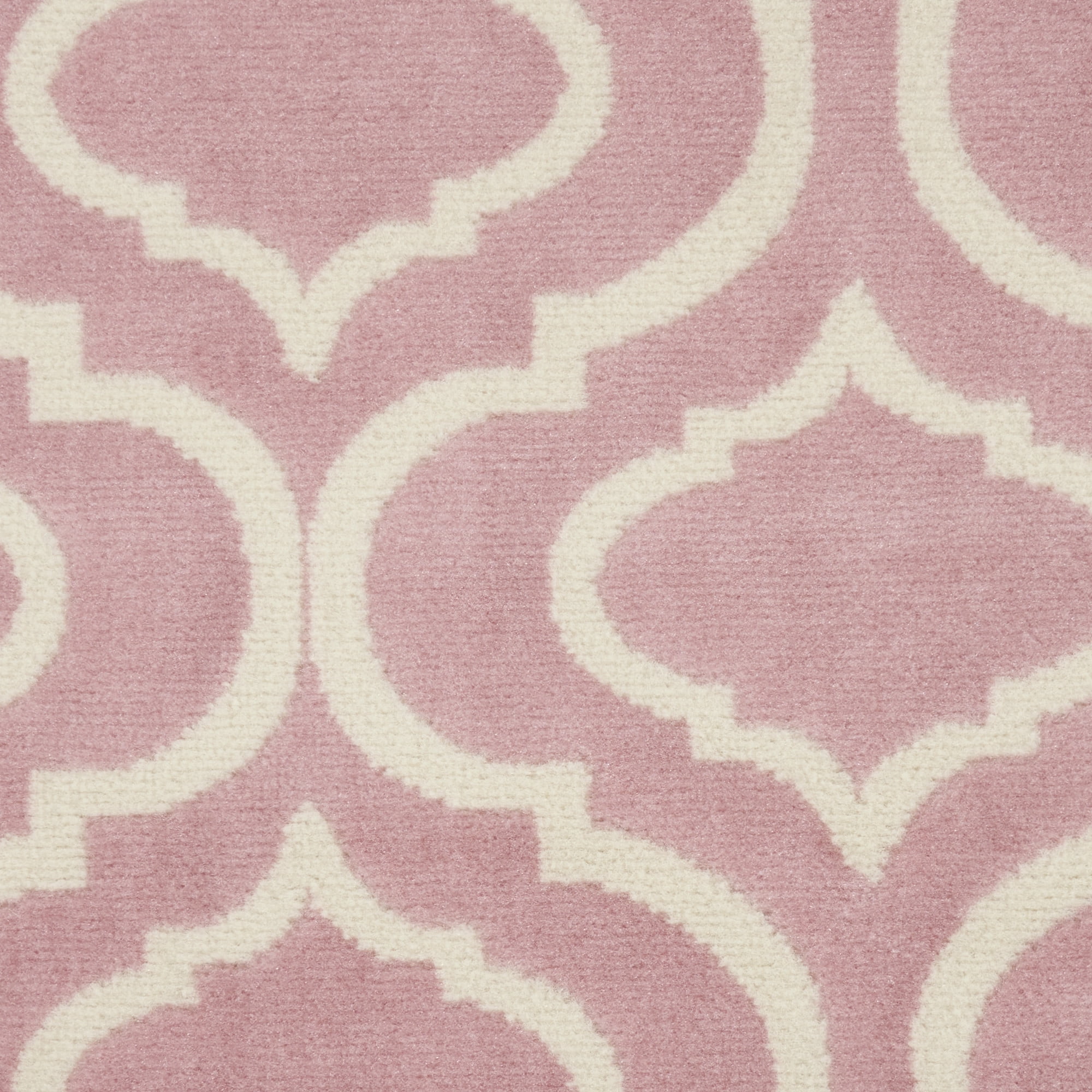 Nourison Bliss Transitional Moroccan Pink 7'10" x 9'10" Area Rug, (8' x 10')