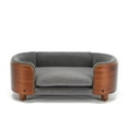 thumbnail image 6 of Noble House Scandinavian Elevated Small Dog Bed, Pet Sofa with Solid Wood Frame, Dark Gray and Walnut, 6 of 13