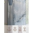 thumbnail image 6 of Marble Blue Sheer Curtains 96 Inch Length 2 Panels Set for Living Room/Bedroom, Modern Abstract Ink Painting Luxury Semi Curtain Sheers Drapes Rod Pocket Curtains Window Treatment Set 52''x96''x2, 6 of 7