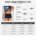 thumbnail image 2 of Yiaed Mathematica Science Print Women's Athletic Shorts Running Shorts Sporty Short High Waisted Elastic Workout Shorts for Yoga Gym Running & Sports -Small, 2 of 8