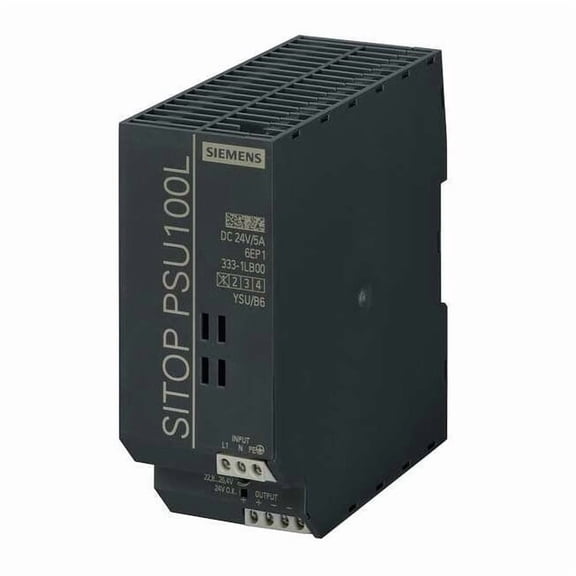 DC Power Supply, 132/264V AC; 93/187V AC, 24V DC, 120 W, 5 A, DIN Rail
