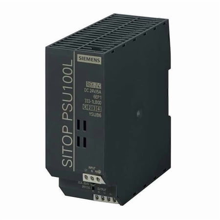 DC Power Supply, 132/264V AC; 93/187V AC, 24V DC, 120 W, 5 A, DIN Rail 6EP13331LB00