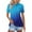 Blue,#099, variant on Womens Gradient Polo Shirts Performance Tech Short Sleeve Moisture Wicking Quick-Dry Sport Golf Tennis T-Shirts,XL