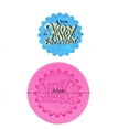thumbnail image 2 of Happy Birthday Cupcake Topper Plaque Silicone Mold | 3x3 inches, 2 of 3