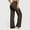 Darkbrown, variant on OQQ Yoga Pants Women High Waist Casual Soft Crossover Straight Leg