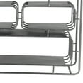 thumbnail image 2 of HomeRoots Decor Industrial Style Metal Wall Shelf with 4 Spacious Cubbies, Silver, 2 of 9