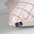 thumbnail image 5 of Phantoscope Pleated Velvet Pillow Covers, 18x18 Inch Set of 2, Square Decorative Throw Pillow Cases for Couch & Bed, Luxury Soft Cushion Covers, Light Pink, 5 of 6