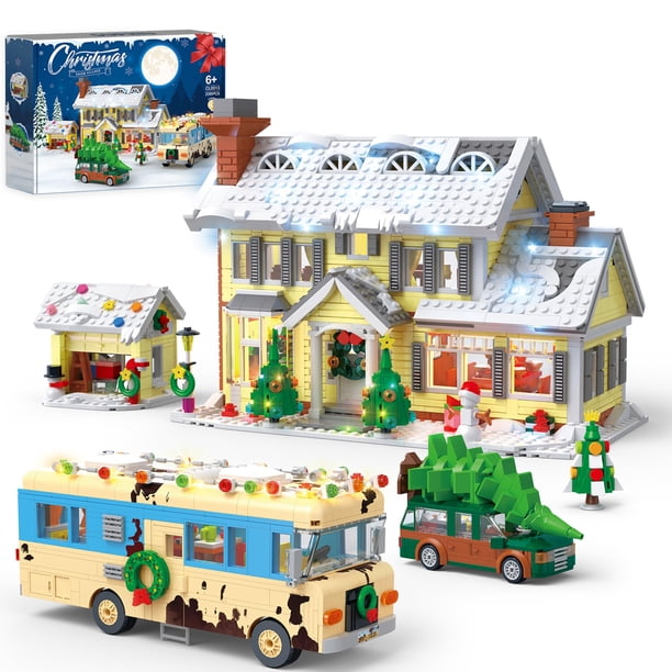 Set de Construcción 4 en 1 Pueblo Navideño 2056 Piezas