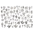 thumbnail image 1 of 70Pcs Ensemble Dragon Modèle Bracelet Fait Main Accessoires Kit DIY Pendentifs Accessoires, 1 of 11
