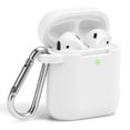 thumbnail image 1 of Janrevotw Airpods Case, Hard Shell Shockproof Earbud Protector With Keychain Kit For Apple Airpods 1 & 2(White), 1 of 4
