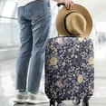 thumbnail image 2 of Pioneer Flower Floral Print Pattern Luggage Cover Fashion Suitcase Cover Baggage Covers Fit 25-28 Inch Luggage (Go Travel), 2 of 5