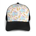 thumbnail image 3 of Yiaed Icecream Truck Print Baseball Cap Dad Hat Polo Style Plain Blank Adjustable Size, 3 of 5