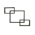 thumbnail image 3 of Melannco Set of 3 Interlocking Floating Wall Mount Shelves in Espresso, 3 of 8
