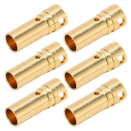 

Brrnoo 10Pcs Banana Plug Good Transmission Performance CNC Technology High Accuracy Install Easily DIY Banana Plug Connectors 3.5mm Metal Plug Banana Plug