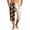 Coffee, variant on Mens Swim Trunks Men's Casual Hawaiian Print Drawstring Cropped Capri Pants Summer Swim Trunks Beach Shorts with Elastic Waist Resort Style for Vacation Pool Luau Army Green L