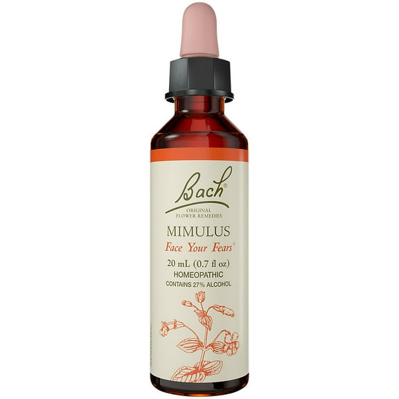 Bach Original Flower Remedies, Mimulus for Facing Fears, 20mL Dropper