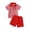Red, variant on Two Piece Short Set for Baby Boy Baby Boy Shorts Clothes Toddler Summer Outfit 2Pcs Set 18-24 Months,Khaki