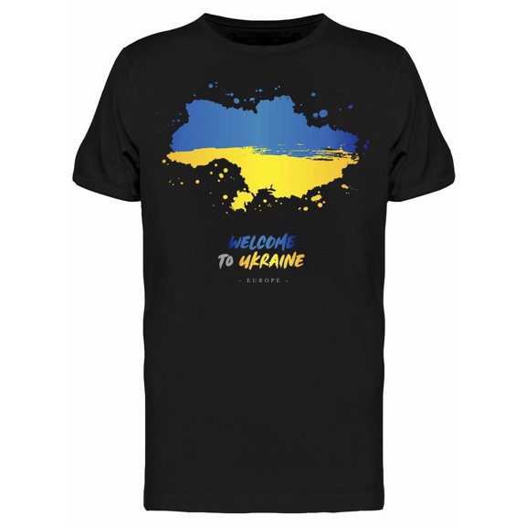Welcome To Ukraine Europe T-Shirt Men -Image by Shutterstock, Male 3X-Large