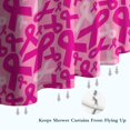 thumbnail image 6 of Pink Breast Cancer Shower Curtain 36"x72" ,Bathroom Decorative Shower Curtains Set with 12 Hooks,Modern Waterproof Washable Shower Curtain, 6 of 6