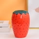 thumbnail image 1 of Florero en apariencia de fresa Centro de moderno Accesorios para fotografía Arreglo de flores Maceta para escritorio Chimenea Decoración de L BLESIY jarrones, 1 of 7