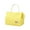 yellow, variant on Cute Quilted Insulated Lunch Tote Bag for Women, Small Aesthetic Yellow or White Lunch Box with Handle, Soft Waterproof Lunchbag for Work, School, Picnic