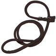 thumbnail image 2 of Dogline Soft and Padded Comfort Microfiber Round Slip Lead for Dogs, Brown (W1/4" L60), 2 of 6