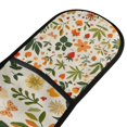 thumbnail image 4 of Yayeee Double Oven Mitt Kitchen Heat Resistant Baking 35" x7" Quilted Glove, Leaves Pattern, 4 of 6