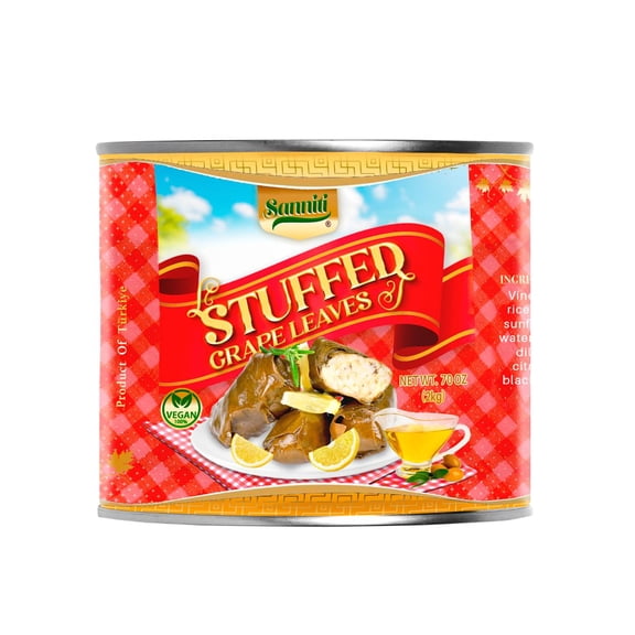 Sanniti Dolmas Stuffed Grape Leaves, Ready to Eat, 70 oz