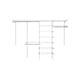 thumbnail image 1 of Kit de armario personalizado Rubbermaid Configurations de 6 a 10 pies, blanco, 1 of 8